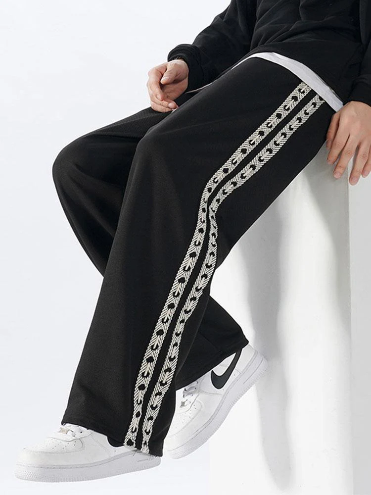Bardo® | Side Webbing Panel Relax Fit Straight Leg Trousers - Image 6