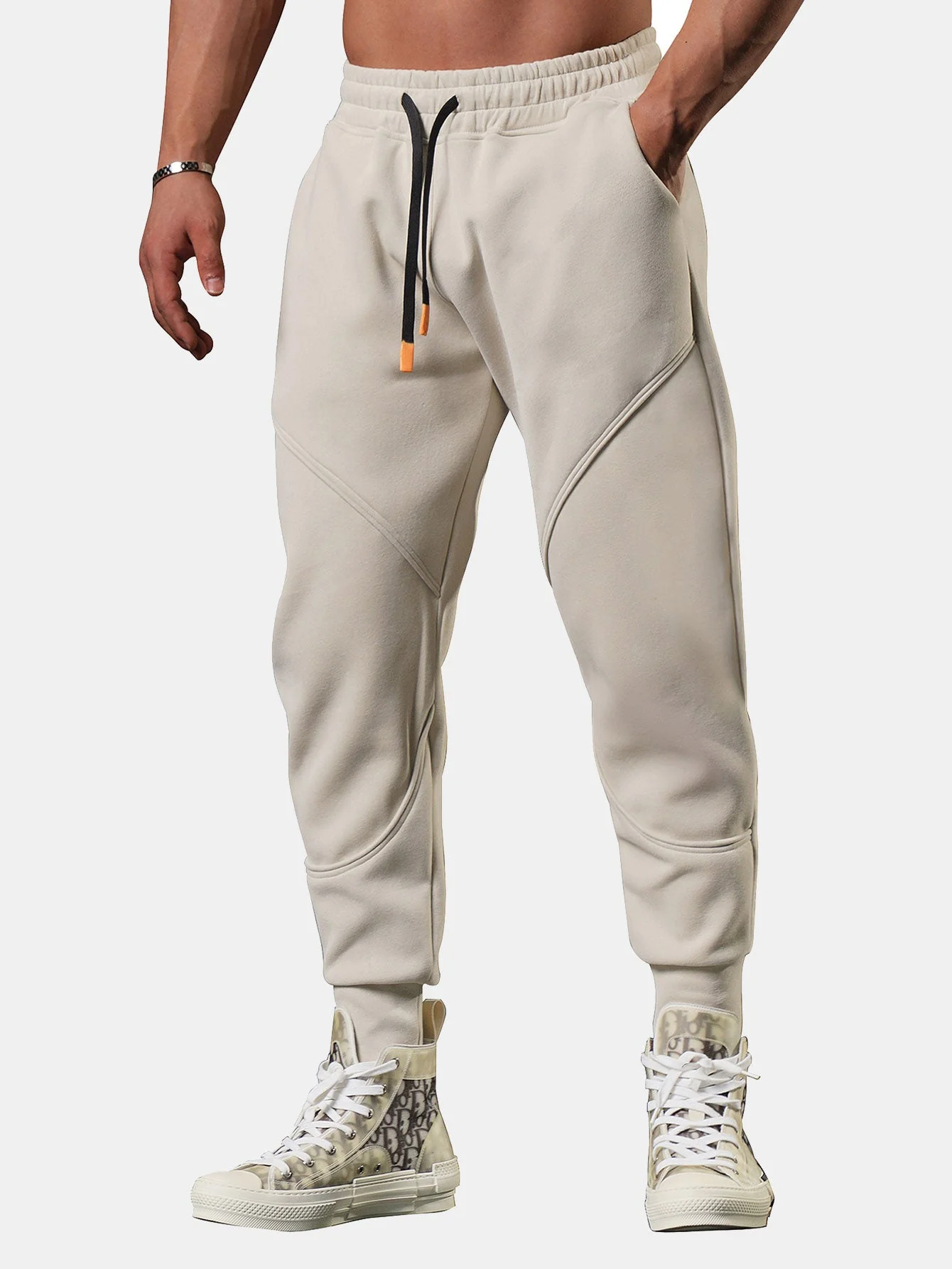 Bardou® | Man Split Cropped Joggers - Image 2