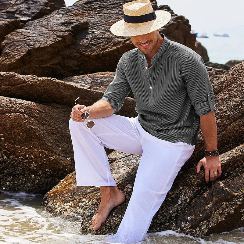 Barnaby® | Casual Summer Shirt Long Sleeves - Image 3