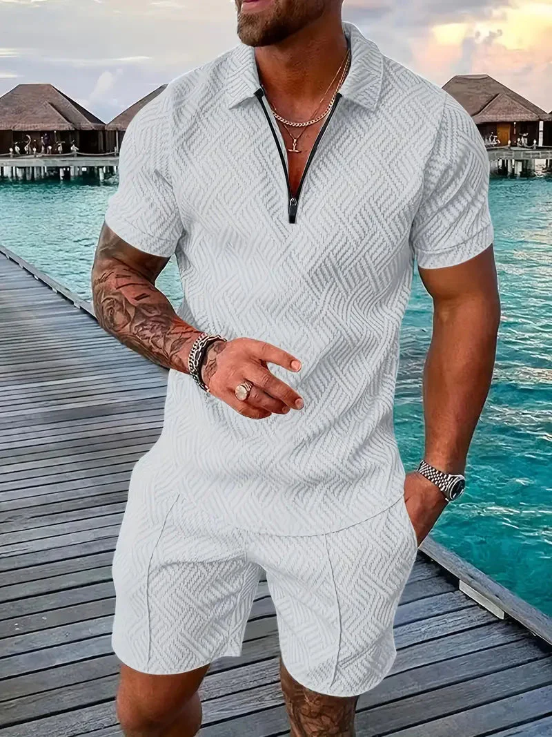 Barnaby® | Cool Shorts & Shirt Set For Men - Image 2