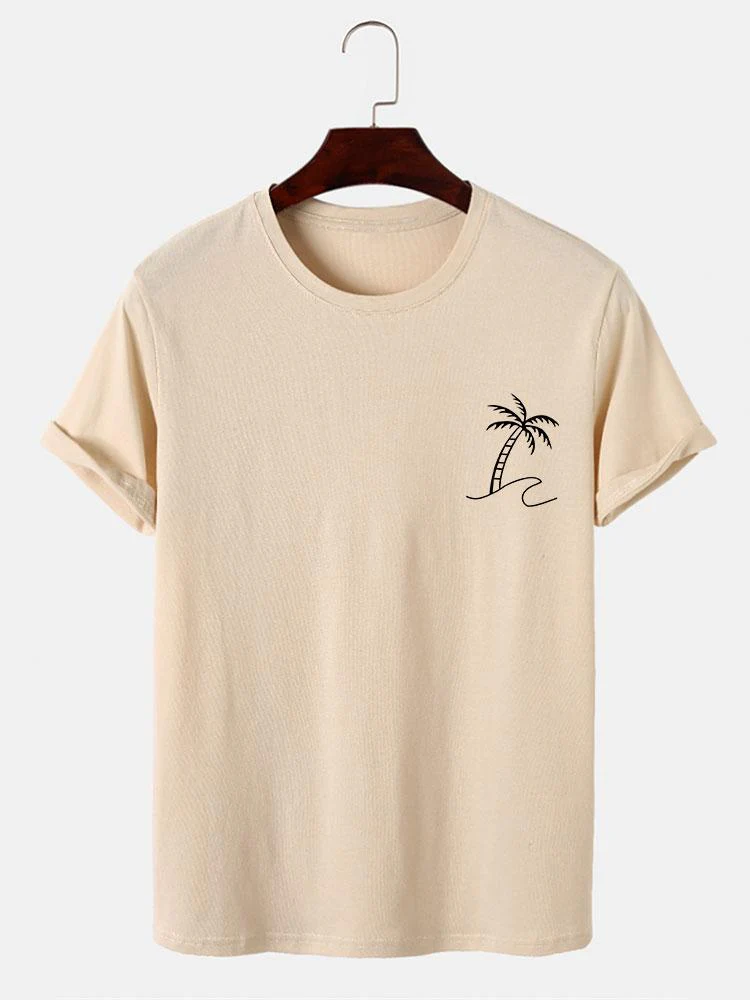 Barnaby® | Palm Trees Print T-Shirt - Image 2