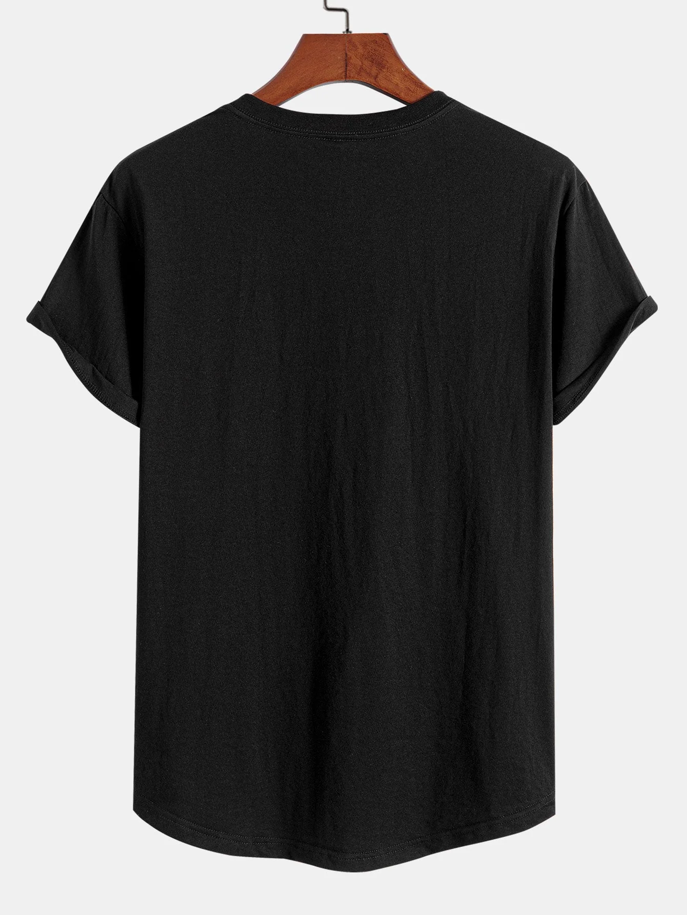 Barry® | Basic Cotton Arc Hem T-Shirt - Image 4