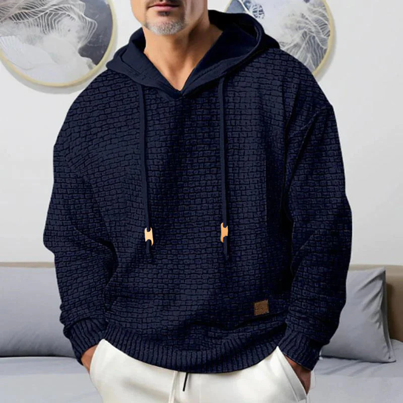 Barthram® | Men's Casual Solid Color Long Sleeve Hoodie 79975121Y - Image 5