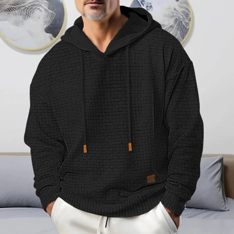 Barthram® | Men's Casual Solid Color Long Sleeve Hoodie 79975121Y - Image 6