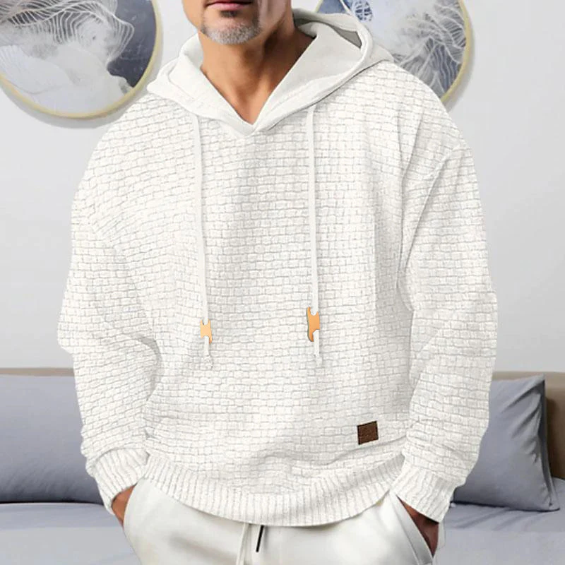 Barthram® | Men's Casual Solid Color Long Sleeve Hoodie 79975121Y - Image 8