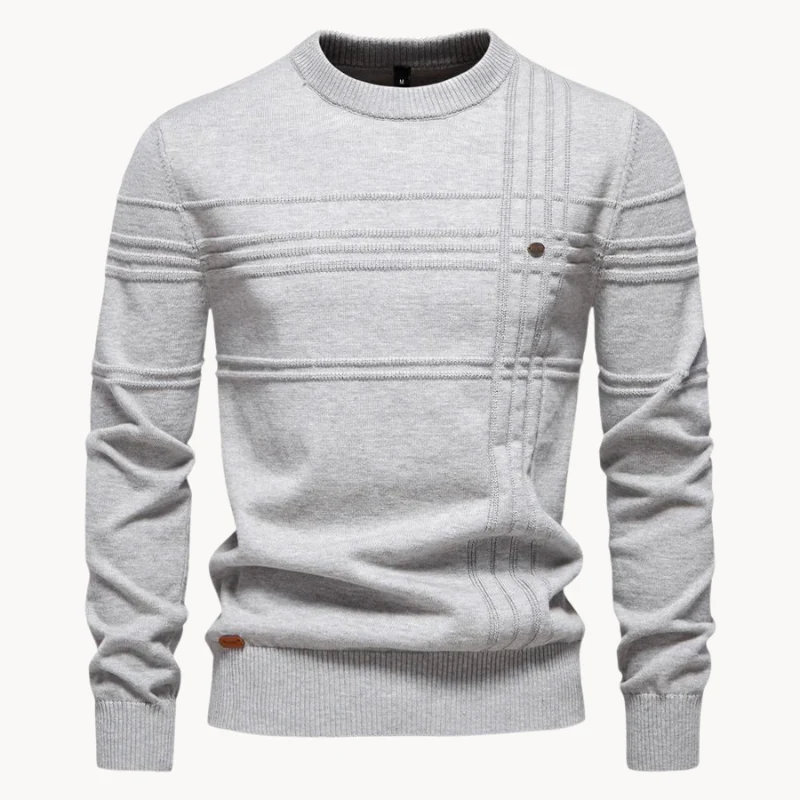 Basil | Men's Checked Knitwear - Image 2
