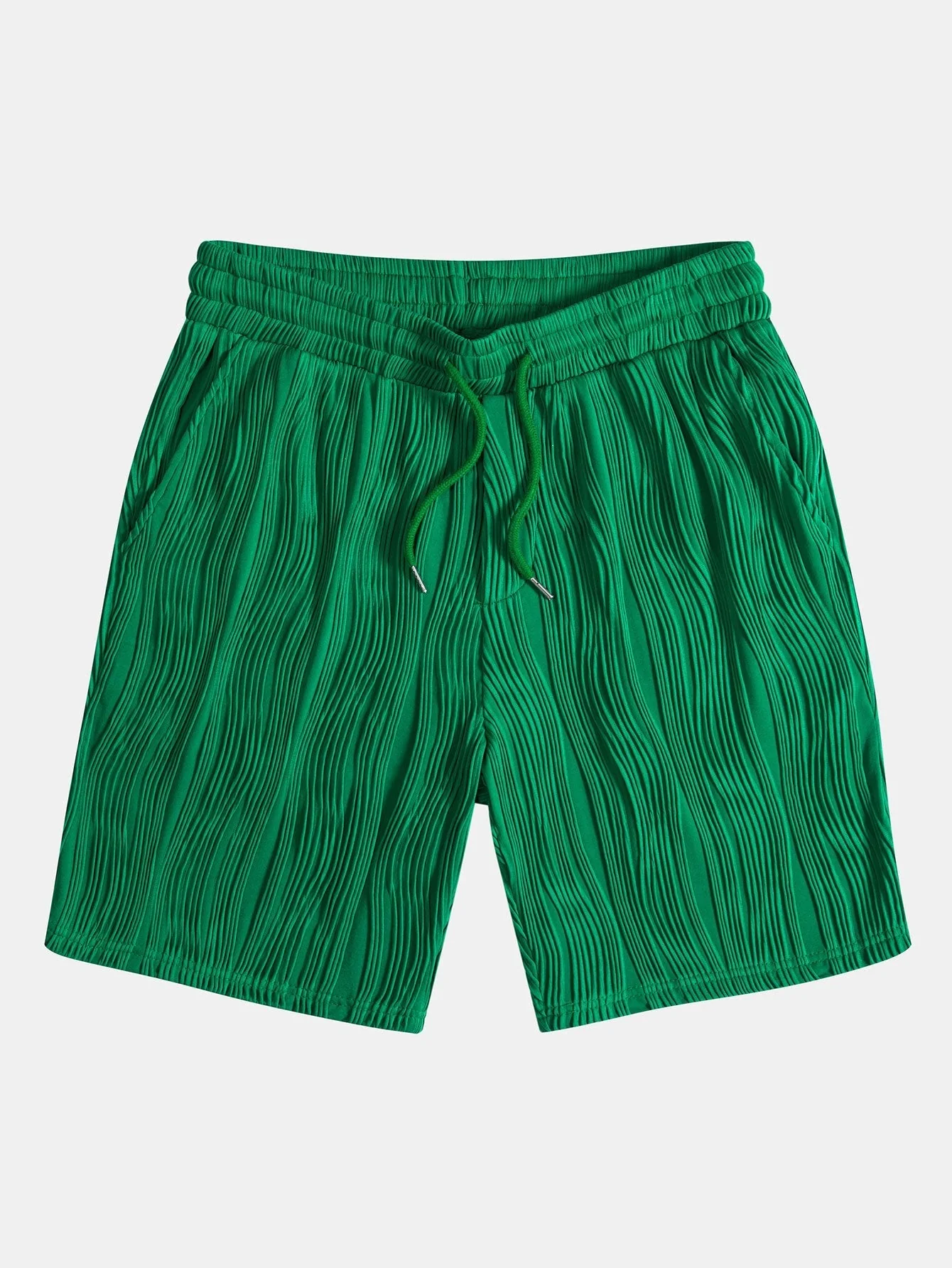Basilio® | Wave Textured Button Up Shirt & Shorts - Image 10