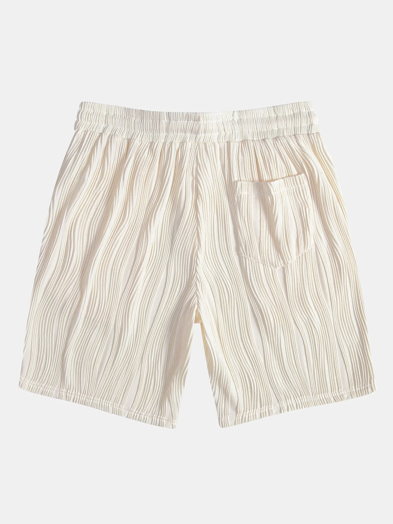 Basilio® | Wave Textured Button Up Shirt & Shorts - Image 12