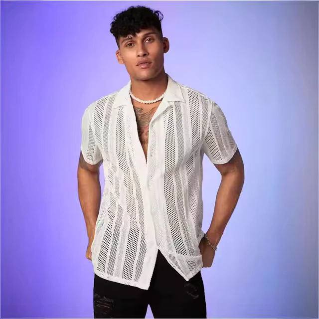 Baxter® | Men's Breathable Summer Shirt Knitted - Image 3