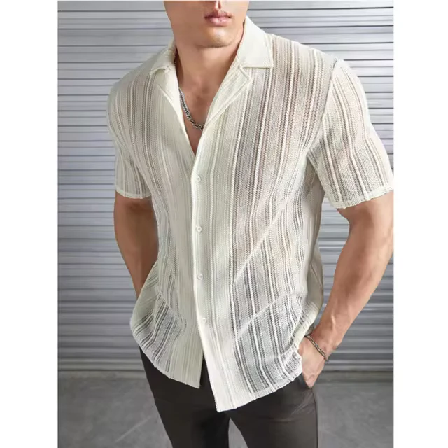 Baxter® | Men's Breathable Summer Shirt Knitted - Image 4
