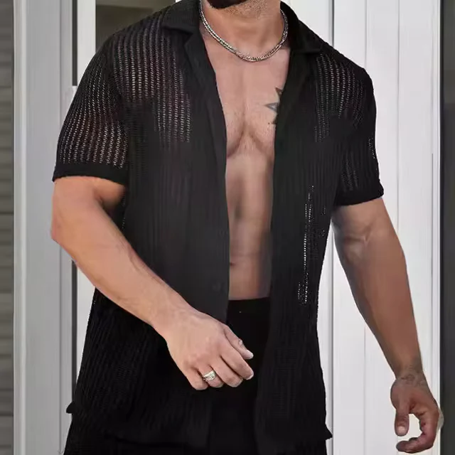 Baxter® | Men's Breathable Summer Shirt Knitted - Image 6
