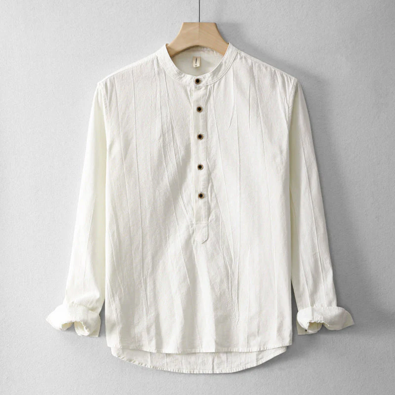 Beckett® | Linen Henley Shirt - Image 3