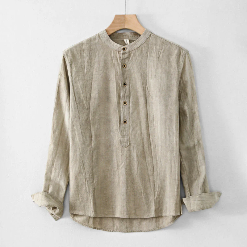 Beckett® | Linen Henley Shirt - Image 4