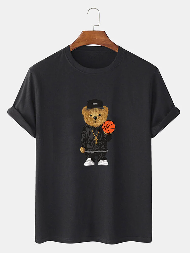 Beltrán® | Basketball Bear Print T-Shirt & Sweat Shorts - Image 5