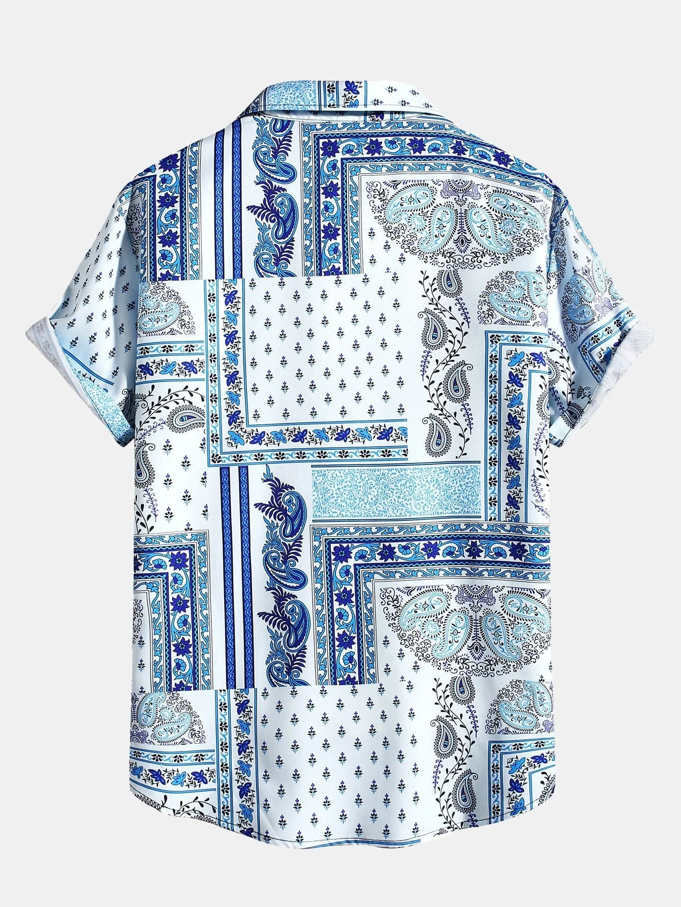 Beltrán® | Paisley Scarf Print Button Up Shirt - Image 2