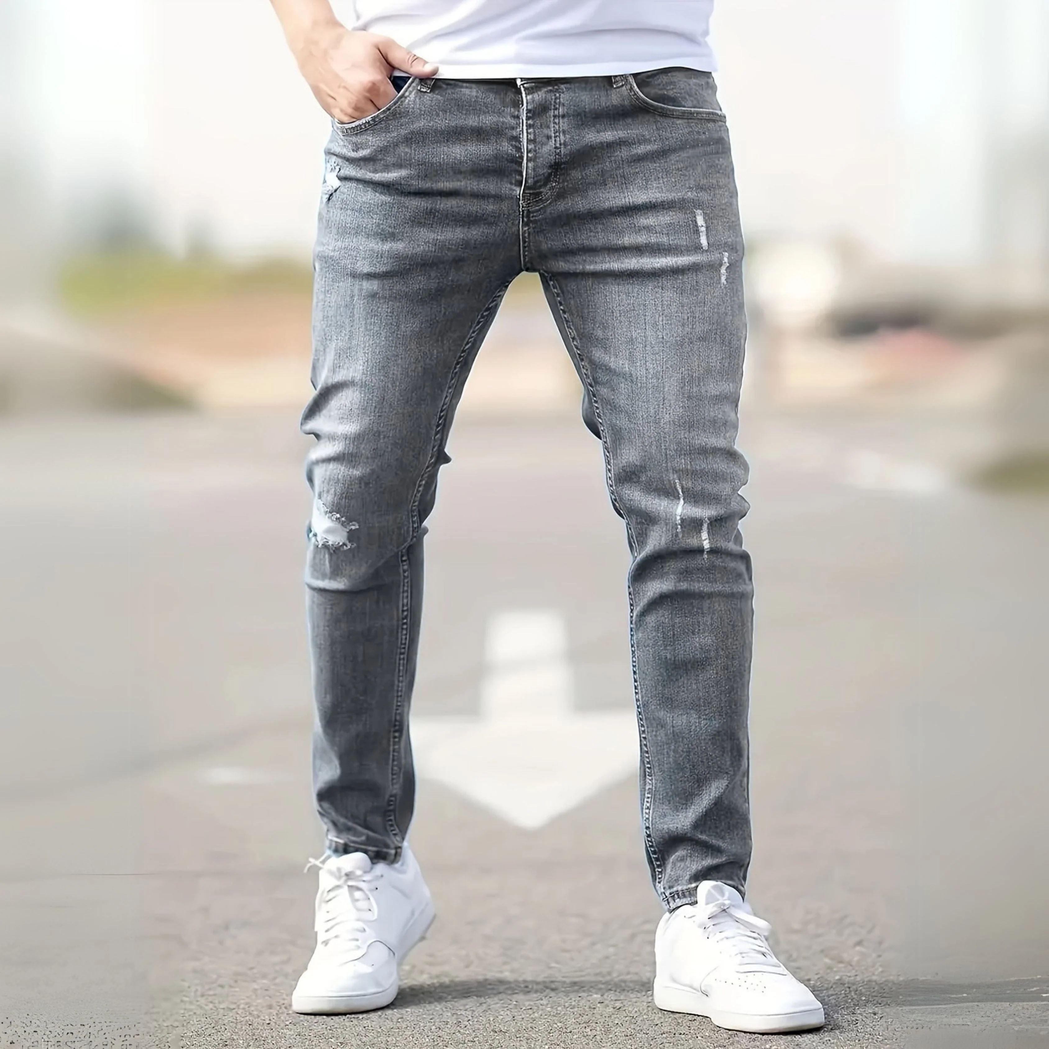 Ben® | Slim-fit jeans for men with worn details - Image 2