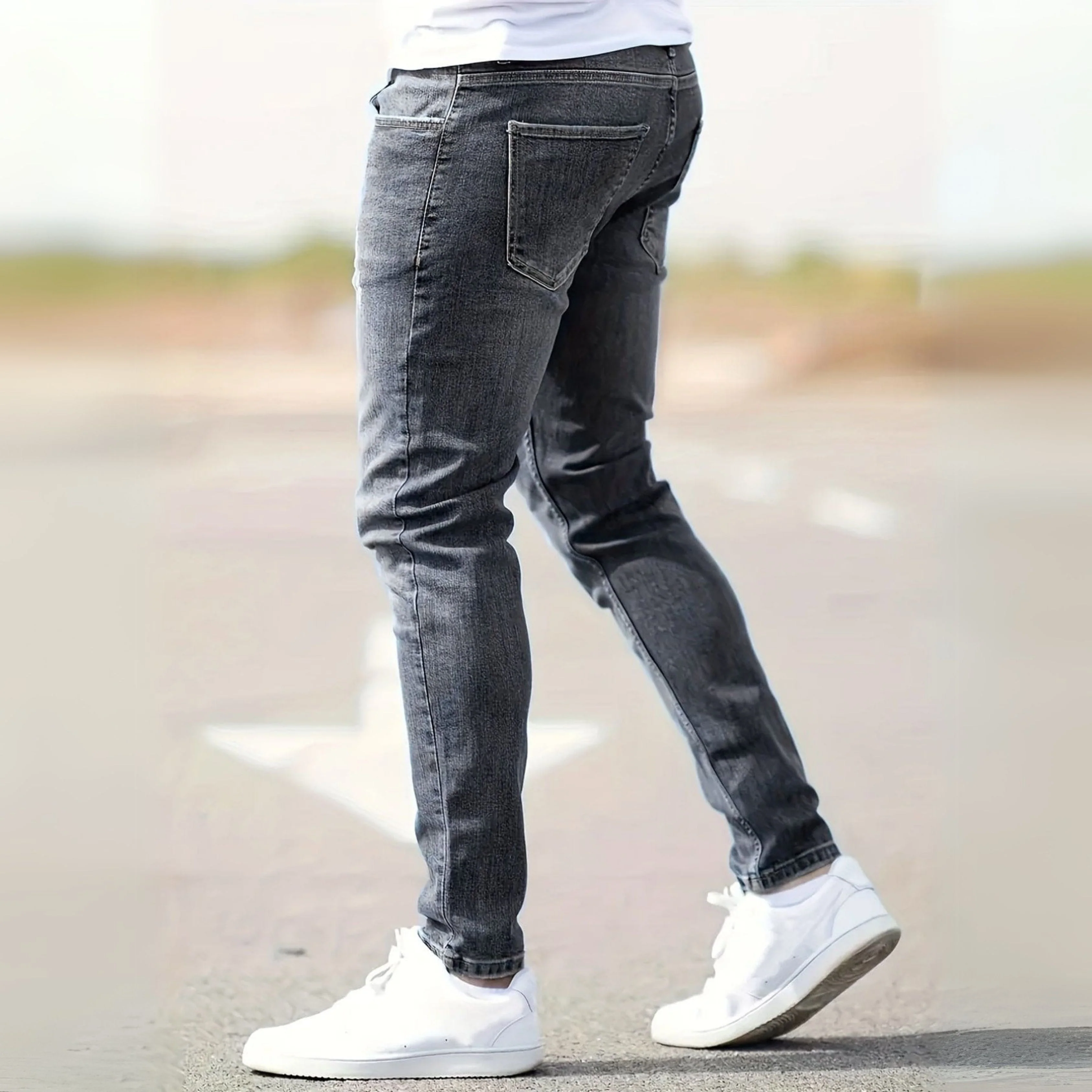 Ben® | Slim-fit jeans for men with worn details - Image 4