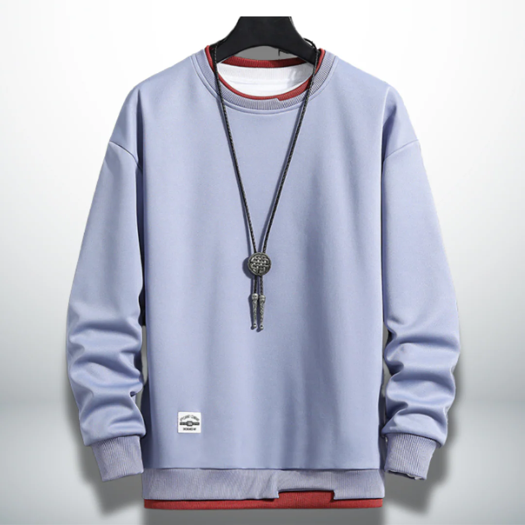 Benedicto® | Comfortable and practical sweatshirt in solid colour - Image 2