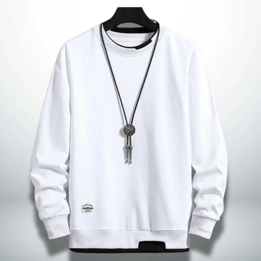 Benedicto® | Comfortable and practical sweatshirt in solid colour - Image 3