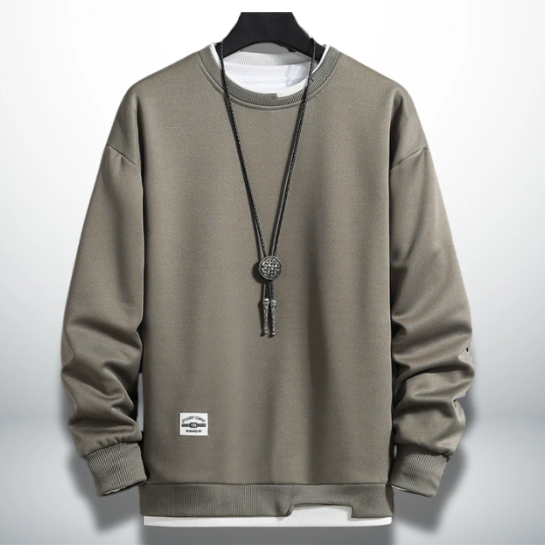 Benedicto® | Comfortable and practical sweatshirt in solid colour - Image 4