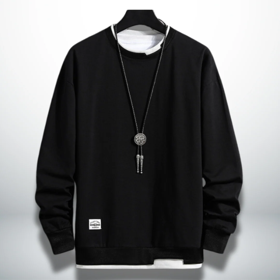 Benedicto® | Comfortable and practical sweatshirt in solid colour - Image 6