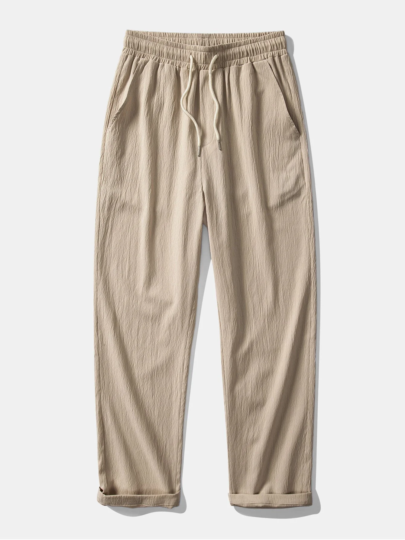 Benito® | Texture Jacquard Cuban Shirt & Wrinkle Textured Straight Leg Pants - Image 11