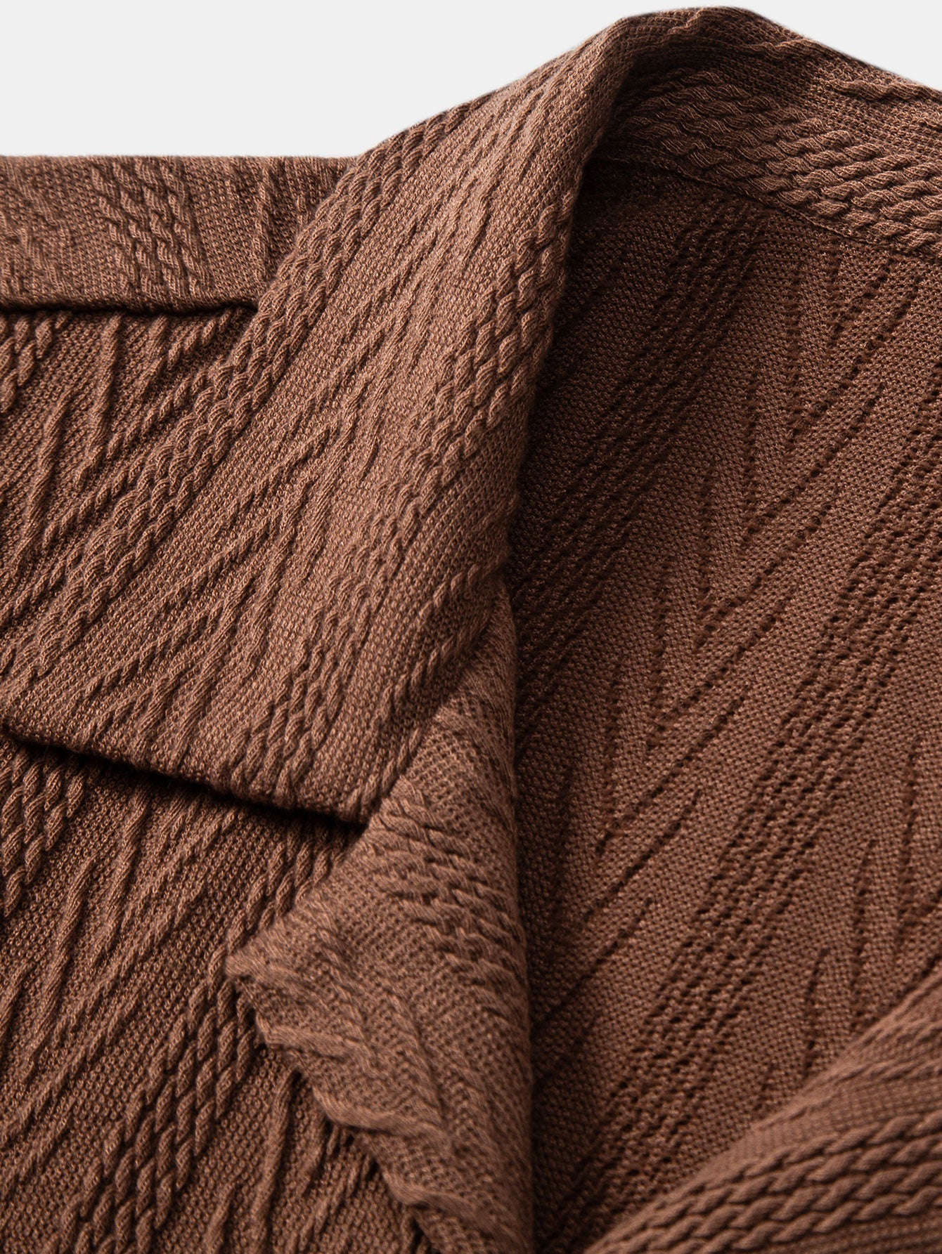 Benito® | Texture Jacquard Cuban Shirt & Wrinkle Textured Straight Leg Pants - Image 14