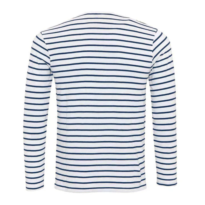 Benjamin® | Striped Long-Sleeved Shirt With Henley Collar - Image 4