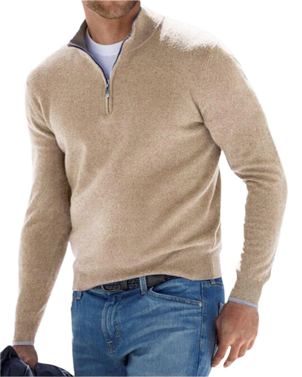 Benjamin | Elegant Zip Sweater - Image 5