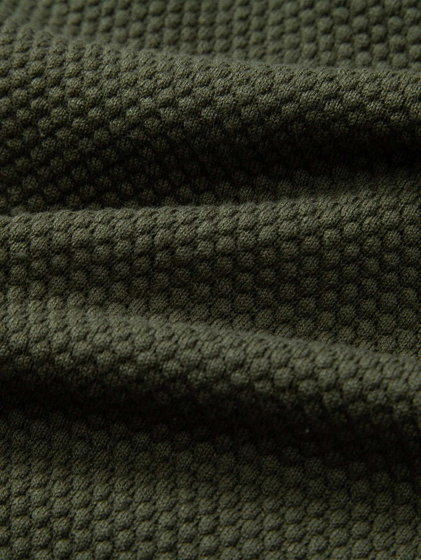 Benjamin | Pineapple Texture Knitted Polo Shirt - Image 8