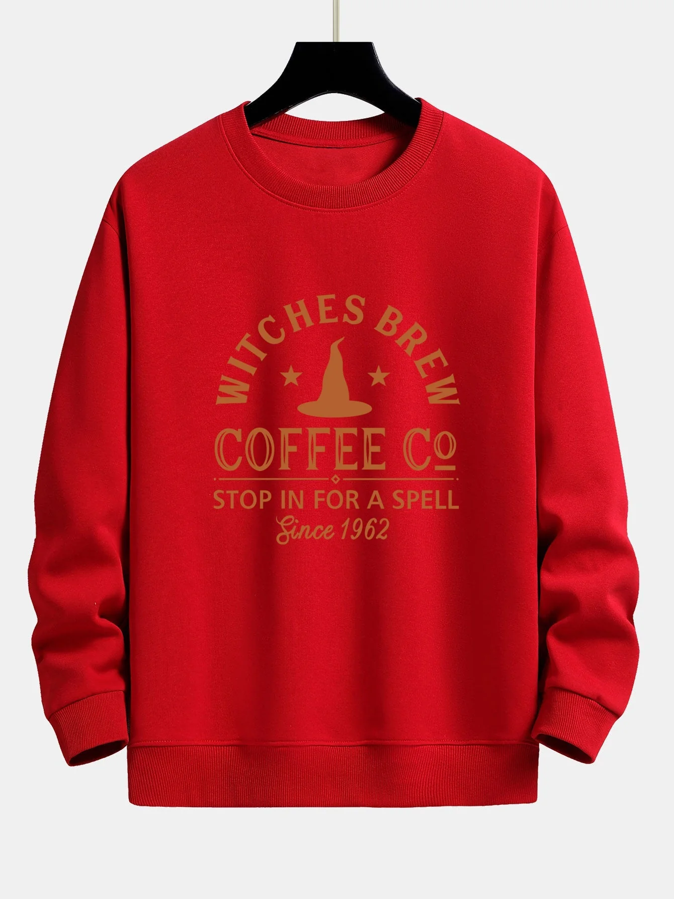 Bernabé® | Halloween Witches Brew Coffee Print Relax Fit Sweatshirt - Image 2