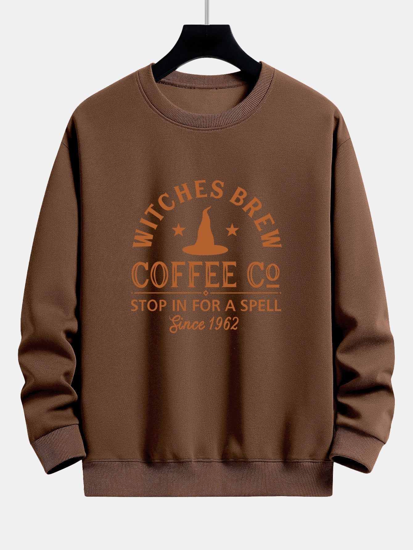 Bernabé® | Halloween Witches Brew Coffee Print Relax Fit Sweatshirt - Image 9