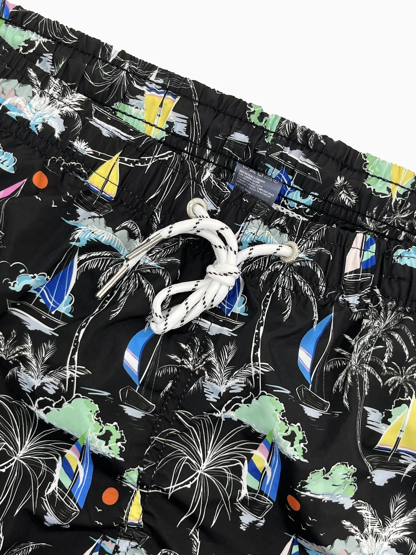 Bernardo® | Palm Tree Sailboat Print Swim Shorts - Image 11