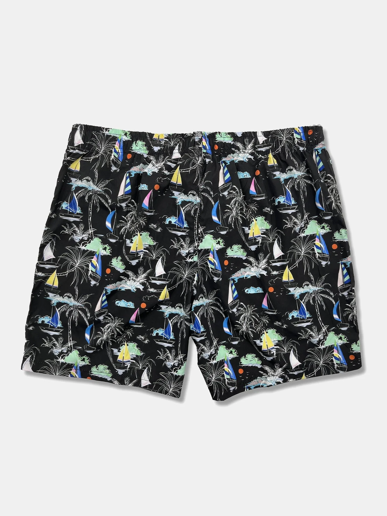 Bernardo® | Palm Tree Sailboat Print Swim Shorts - Image 4