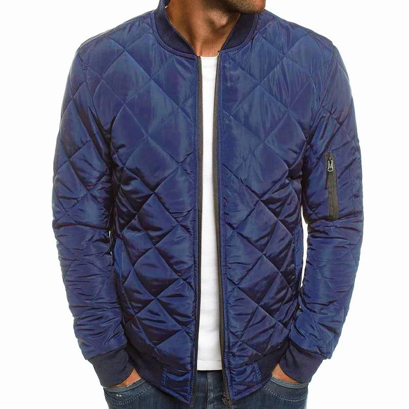 Bertus® | Men's Padded Stand Collar Solid Color Thermal Padded Jacket 17181514X - Image 10