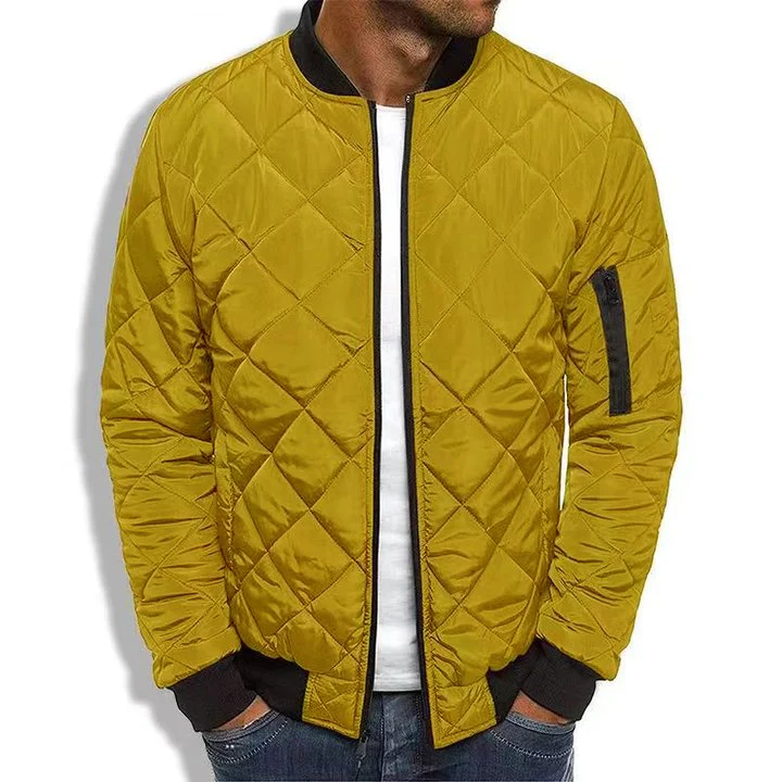 Bertus® | Men's Padded Stand Collar Solid Color Thermal Padded Jacket 17181514X - Image 12