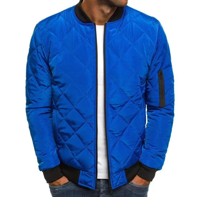Bertus® | Men's Padded Stand Collar Solid Color Thermal Padded Jacket 17181514X - Image 4