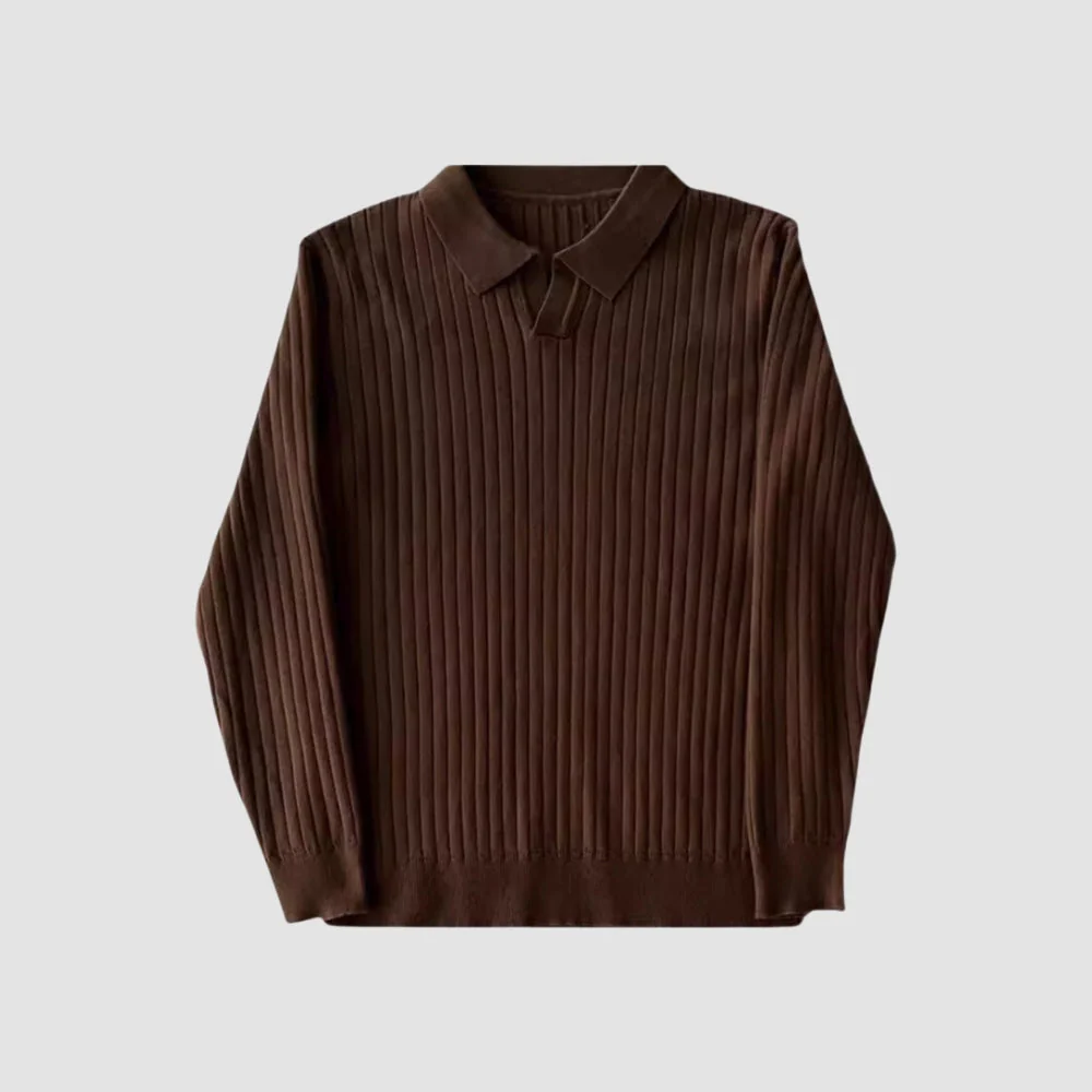Bhagirath® | MV Korean Lapel Collar Knitted Sweater - Image 4
