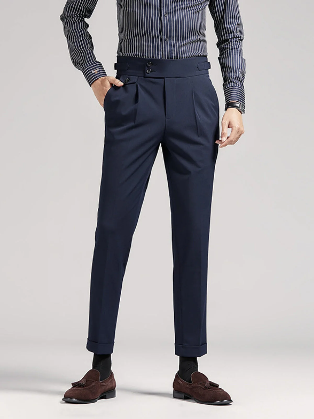 Bhakti® | MV Naples Wrinkle Free High-Waist Trousers - Image 2
