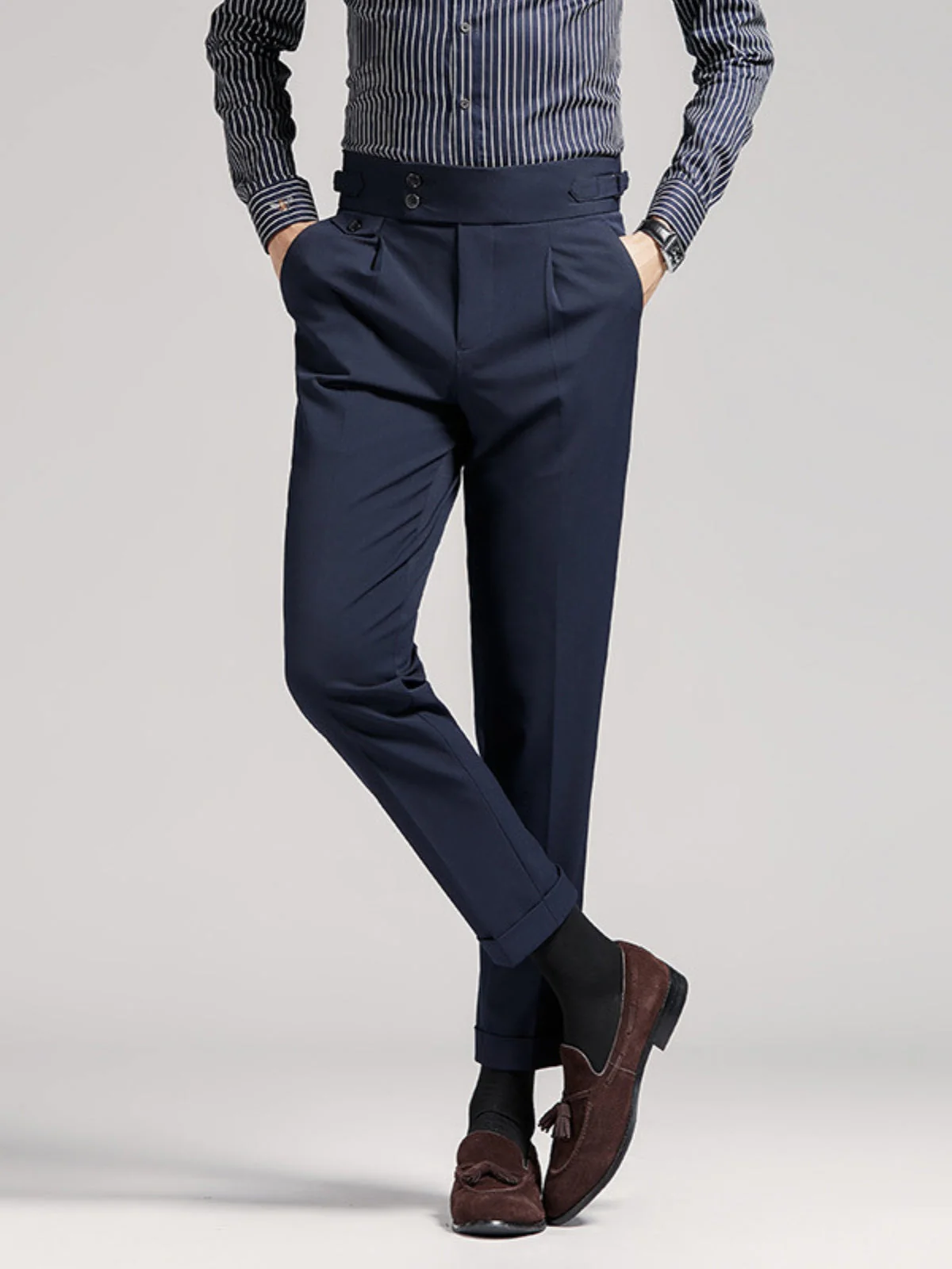 Bhakti® | MV Naples Wrinkle Free High-Waist Trousers - Image 3