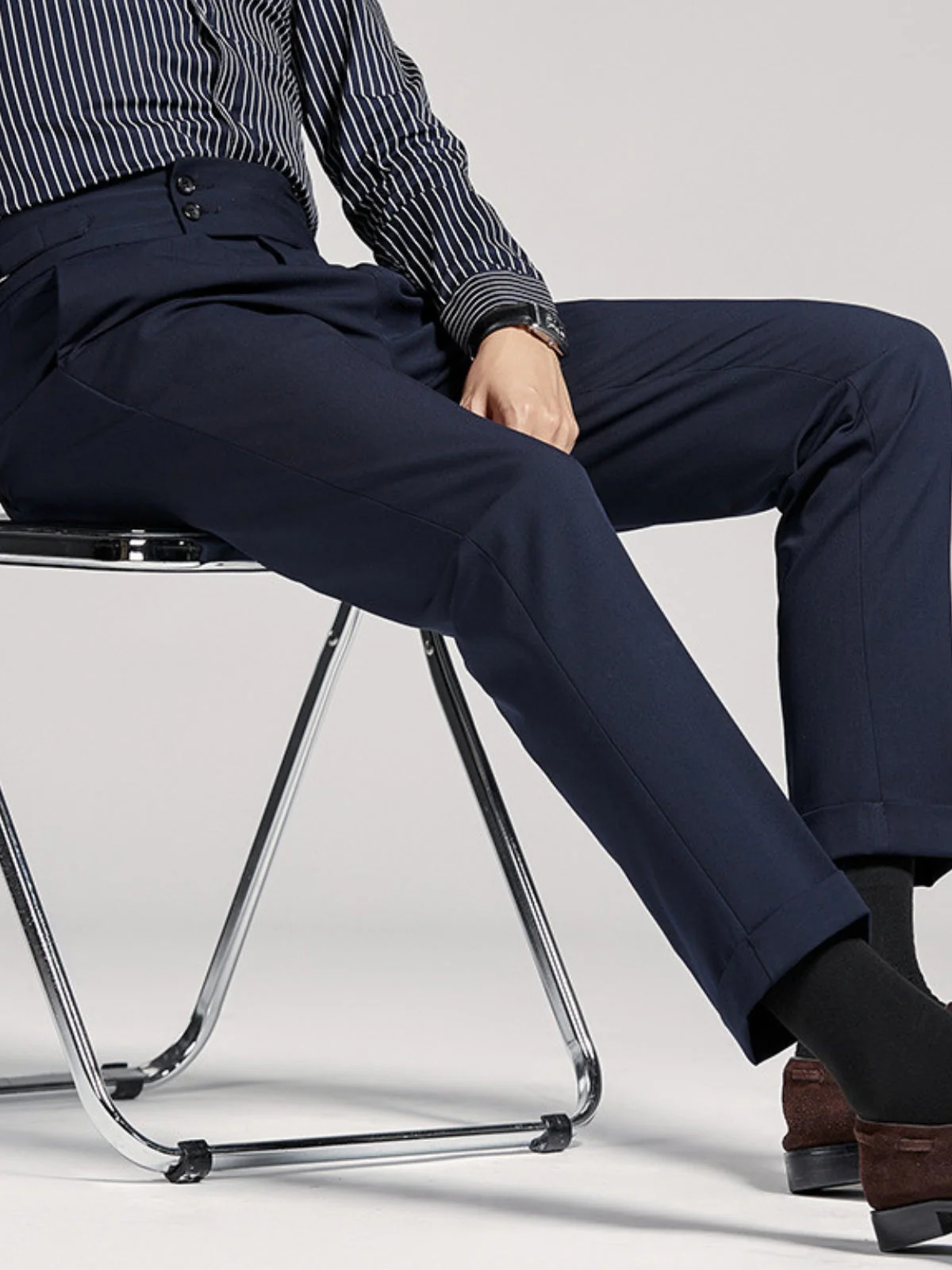 Bhakti® | MV Naples Wrinkle Free High-Waist Trousers - Image 4