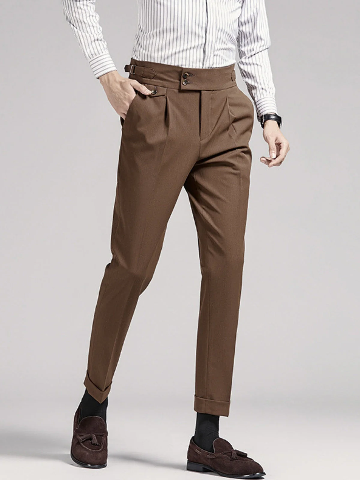 Bhakti® | MV Naples Wrinkle Free High-Waist Trousers - Image 5