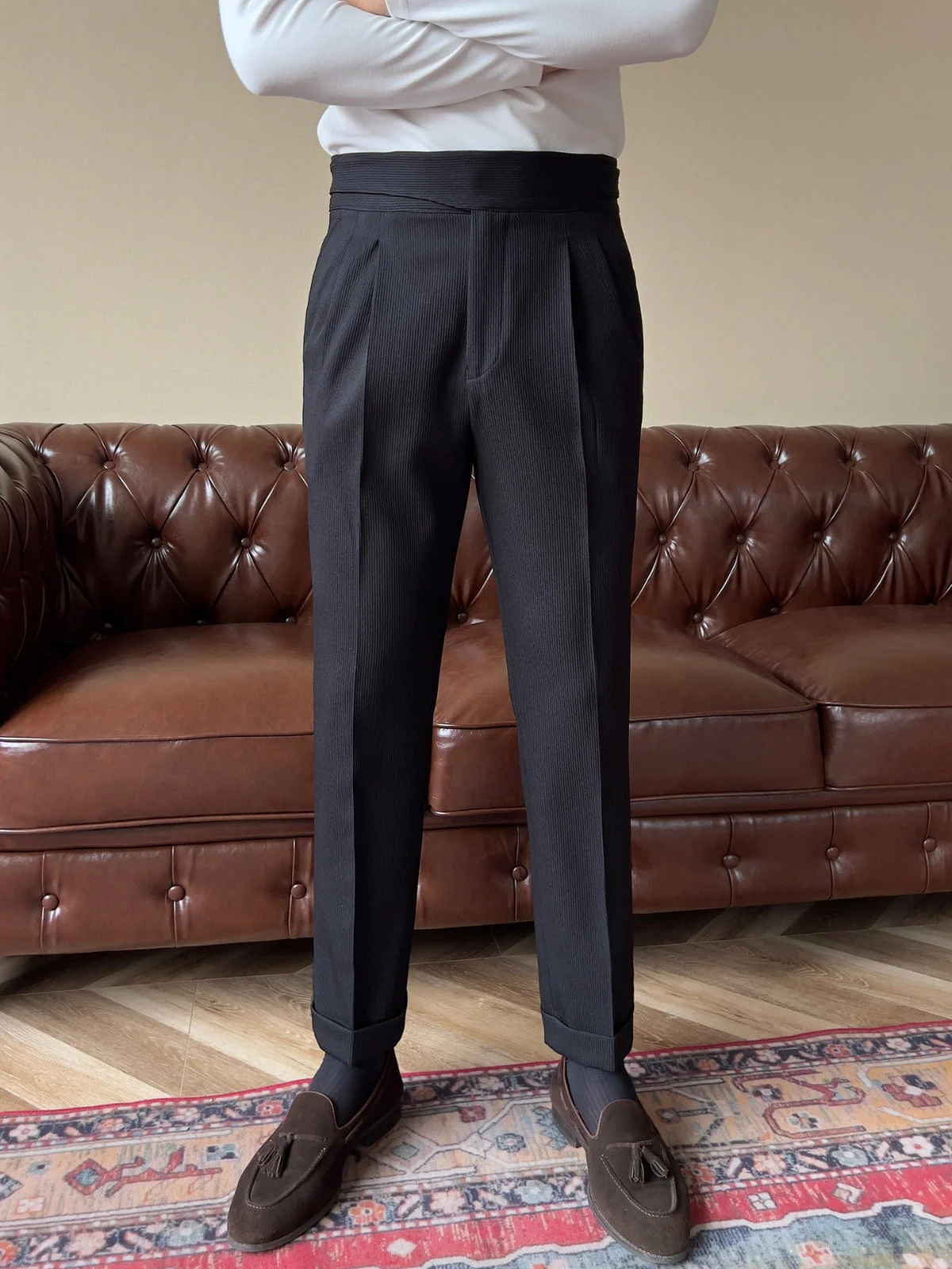 Bhanu® | MV Old Money High Waist Gurkha Trousers - Image 2