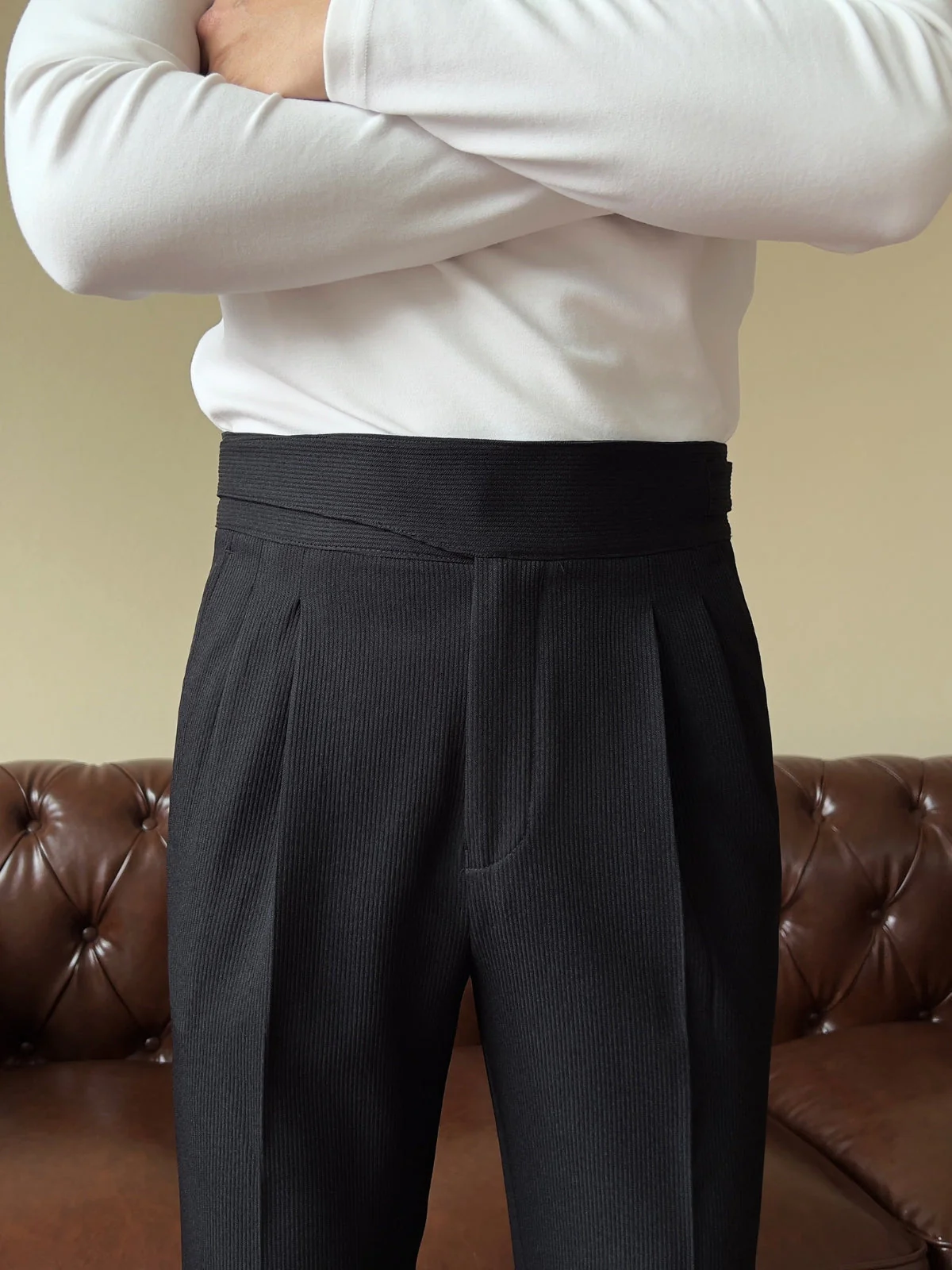 Bhanu® | MV Old Money High Waist Gurkha Trousers - Image 3