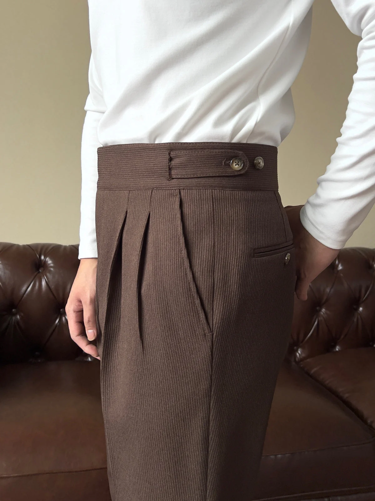 Bhanu® | MV Old Money High Waist Gurkha Trousers - Image 8
