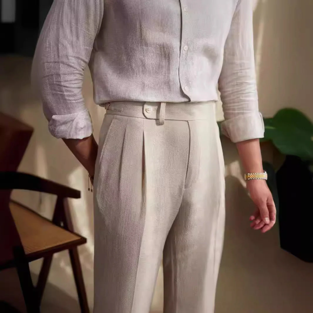Bharata® | MV Old Money Naples Mid-Waist Trousers - Image 2