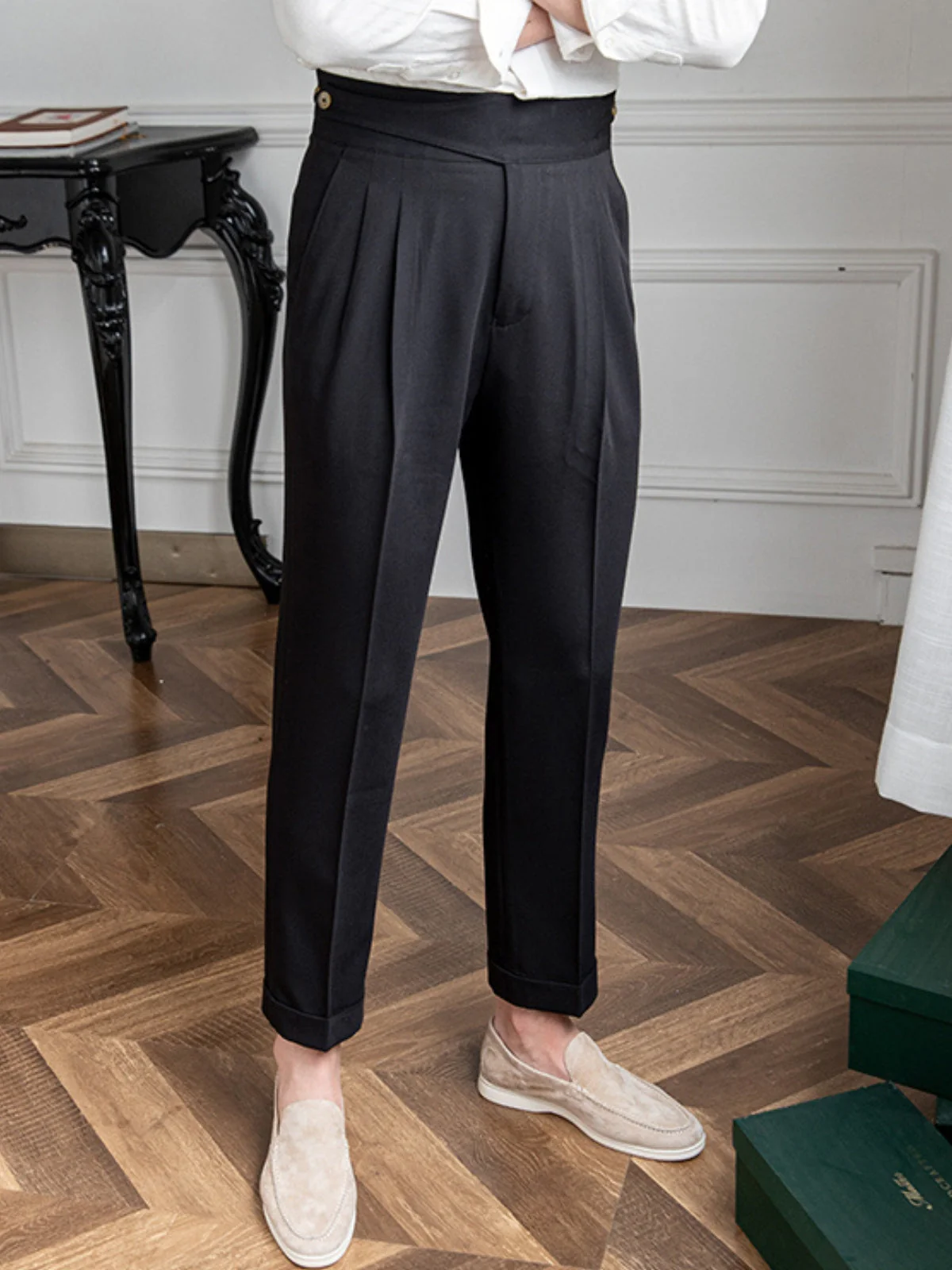 Bhavna® | MV Retro Italian Casual Straight Trousers - Image 10