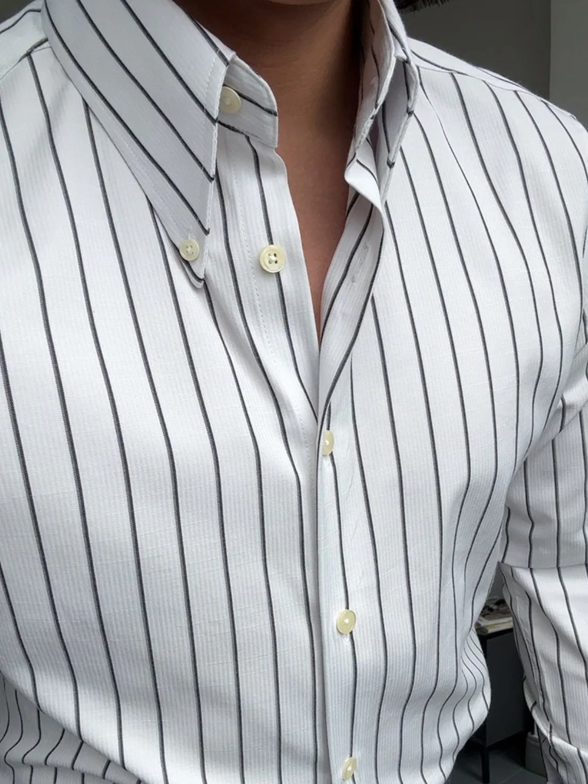 BhojĀ® | MV Retro Italian Striped Slim Shirt - Image 12