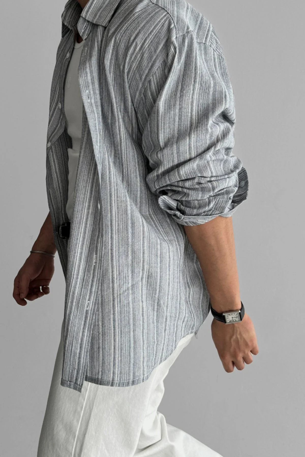 Bhoncie® | MV Striped Non-Iron Sun Protection Shirt - Image 8