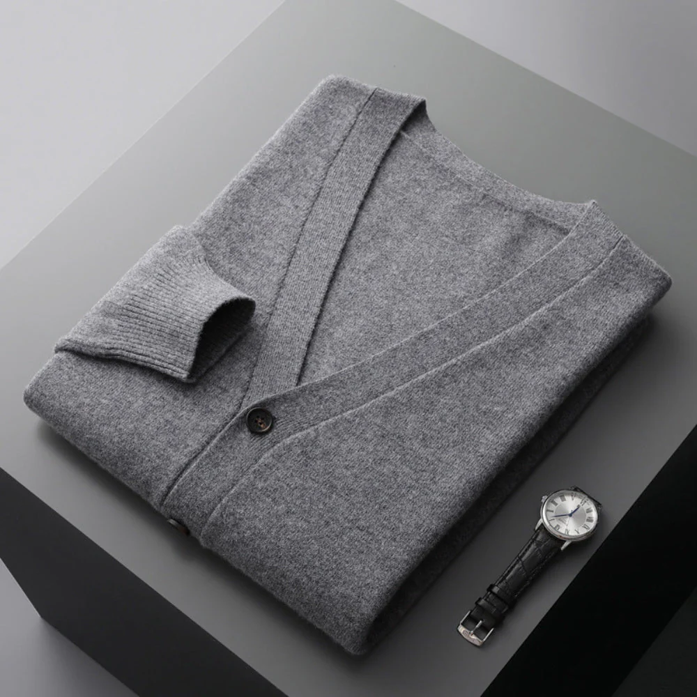 Bianca® | MV V-Neck Woolen Cashmere Cardigan - Image 10